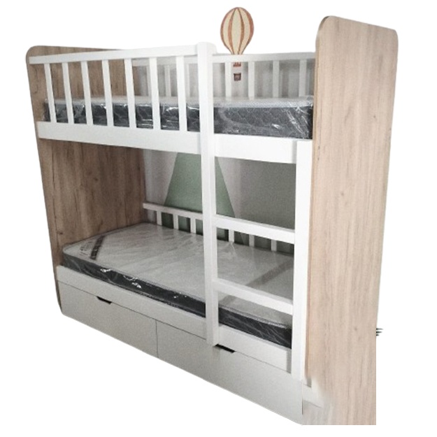 Ikki qavatli karavot x1 Sanoma eman + oq