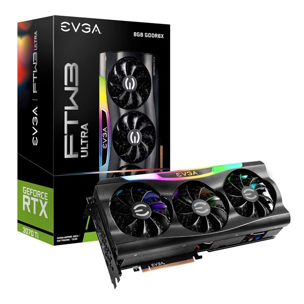 Видеокарта EVGA GeForce RTX 3070 Ti FTW3 Ultra Gaming 8 GB (from U.A.E)