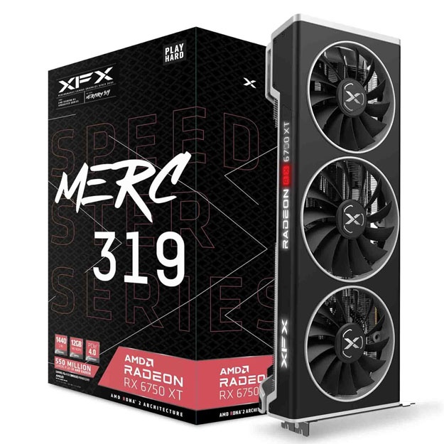 Видеокарта XFX Speedster MERC319 Radeon RX 6750XT 12 GB (from U.A.E)