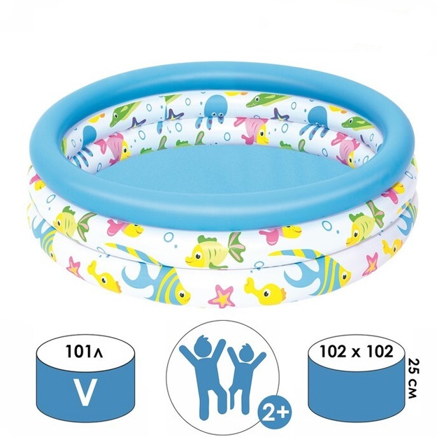 Bestway: Детский надувной бассейн: "Coral Kids", 102 х 25 см 51008