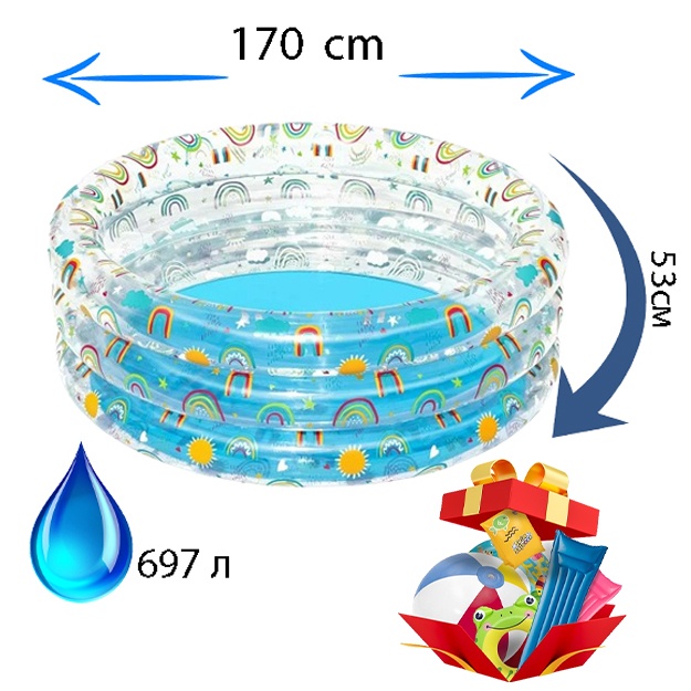 Bolalar basseyni Bestway Marine Life 51048b
