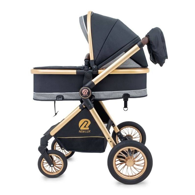 Детская коляска трансформер 2 в 1 Baby Mom G877 Черный