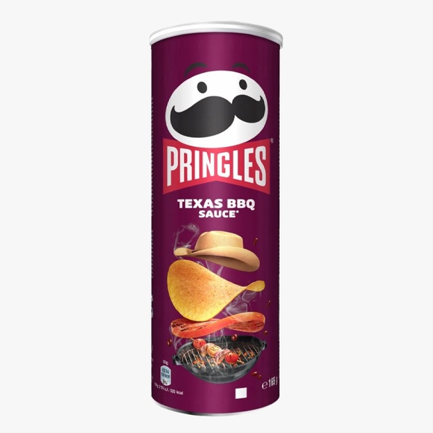 Pringles kartoshka chiplari 165 g Texasskiy sous dlya barbekyu