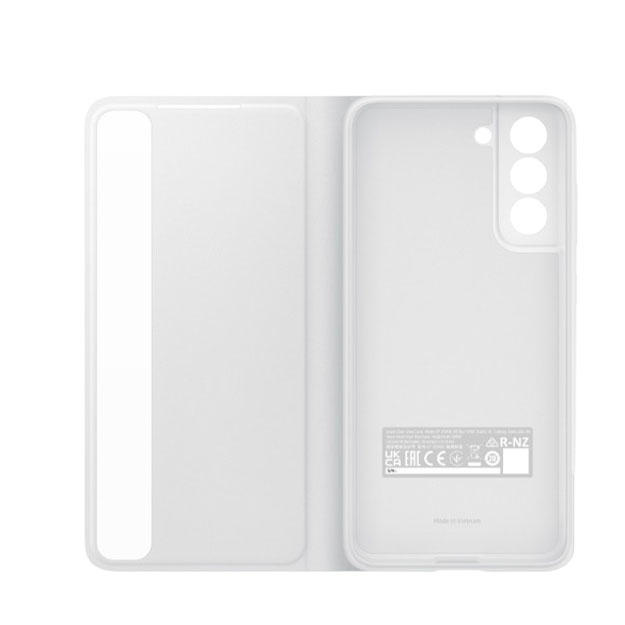 Smartfonlar uchun himoya qoplamalari Smart Clear View Cover Galaxy S21 FE beliy EF-ZG990CWEGRU