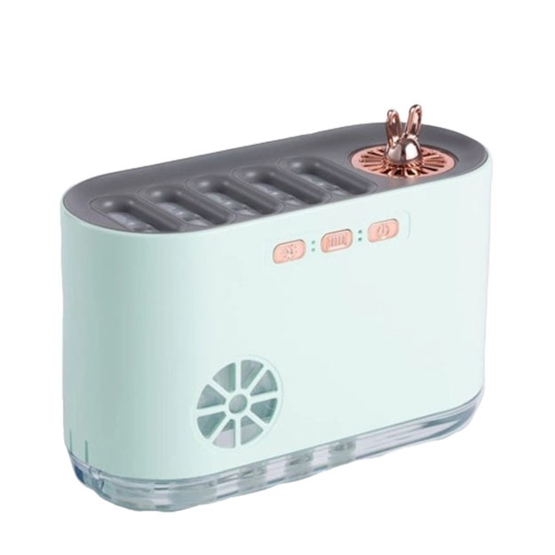 Musiqiy ritm chiroqli namlagichli USB aromali diffuzer Yashil