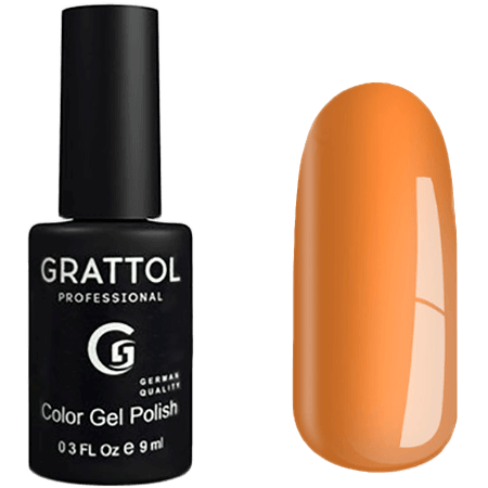 Grattol rangli jel Polish sariq apelsin 9ml GTC183