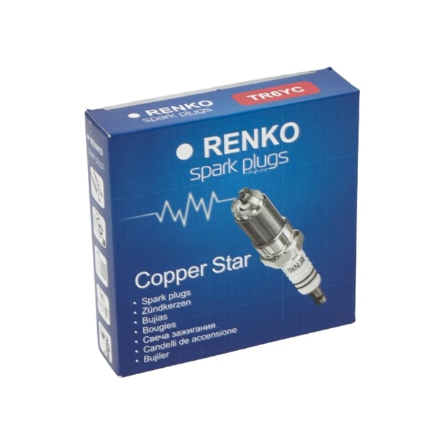 Свеча зажигания Renko TR6YC 3х контактная бензиновая