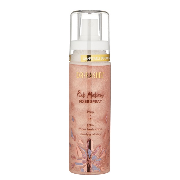 Yuz makiyaj uchun namlovchi fiksator sprey Dr.Rashel, 100 ml pushti