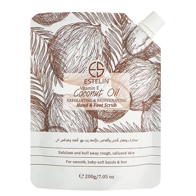 Skrab Estelin Vitamin E Coconut Oil Hand & Foot Scrub - 200 g