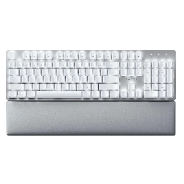 O‘yin klaviaturasi Razer Pro Type Ultra Wireless Yellow switch (US Layout ) White