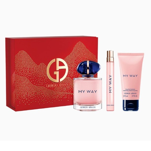 Giorgio Armani My Way (W) EDP Set 90ml + Mini 10ml + B/L 50ml