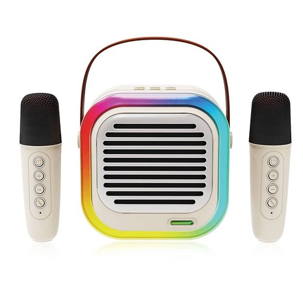 Karaoke ustuni Green Lion Duet Echo Karoke Speaker Beige