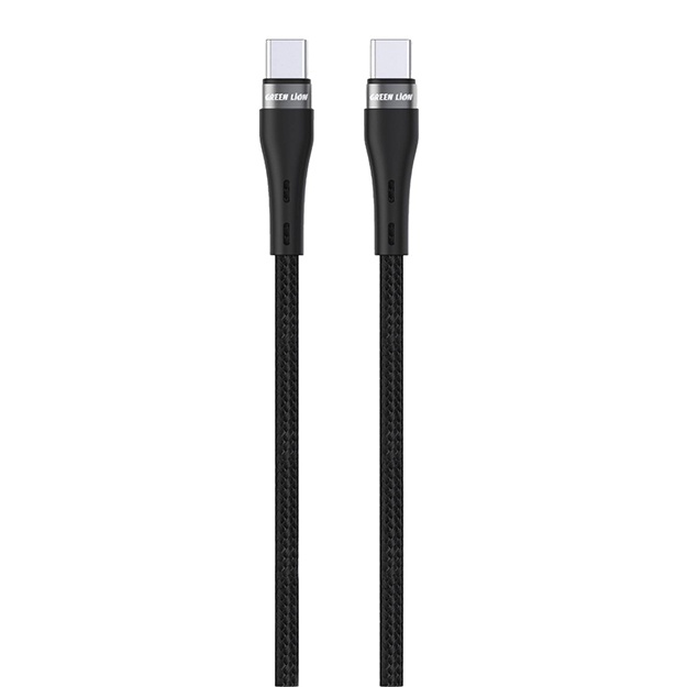 Zaryadlovchi Green Lion USB-C to USB-C Braided Cable, 60W