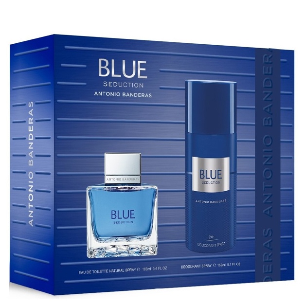 Antonio Banderas Blue Seduction (M) SET EDT 100ml + Deodorant 150ml