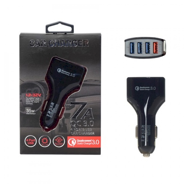 Avtomobil zaryadlovchi MRM KC08 5V/7A 4USB QC3.0