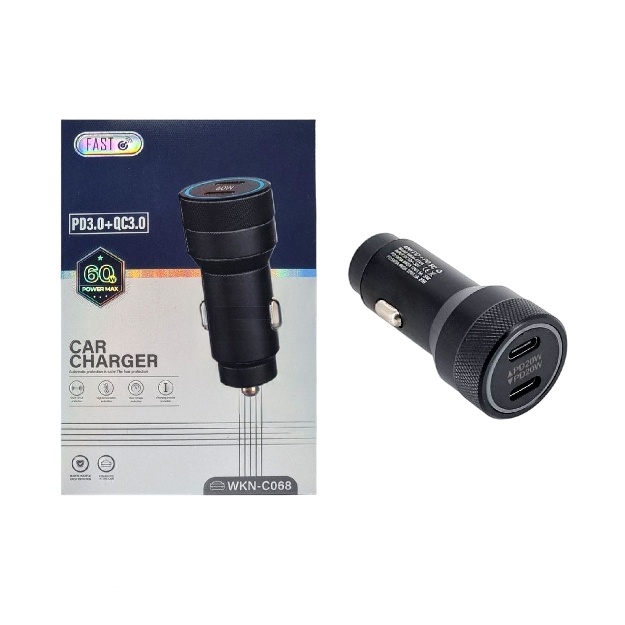 Avtomobil zaryadlovchi WKN C068 60W