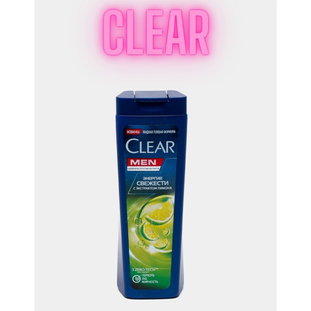 Шампунь Clear man энергия свежести с экстрактом лимона