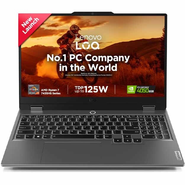 Noutbuk Lenovo LOQ R7-7435HS 16/512/RTX4050 15,6" FHD