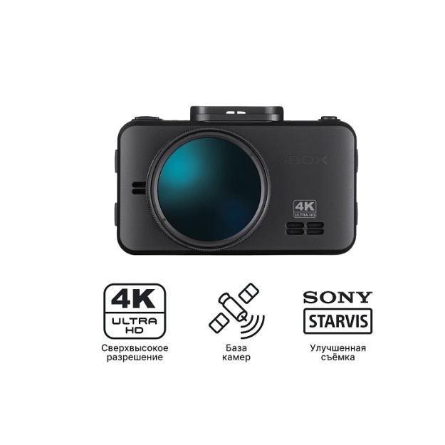 Kamera ma’lumotlar bazasi bilan video yozuvchisi iBOX RoadScan 4K WiFi GPS Dual
