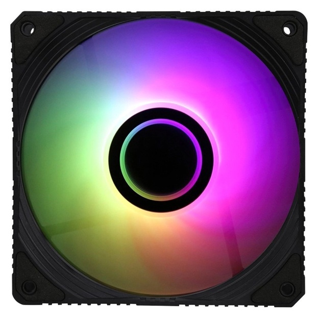 2E Gaming Air Cool Infinity ACF120IW-ARGB Ғилофли вентилятор, 120 мм, 1200 рпм, 3-пинли, 3-пинли + 5ВАура, 23дБа