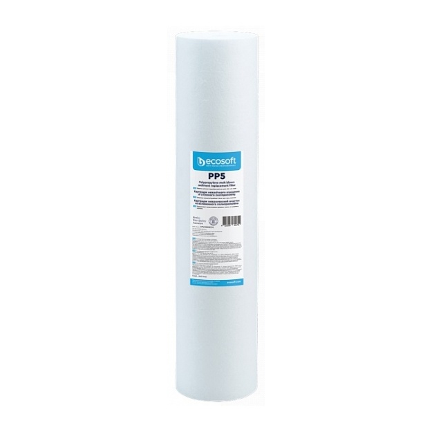 Ko‘pikli polipropilen kartrij Ecosoft 4.5x20" 5 mkm (CPV45205ECO)