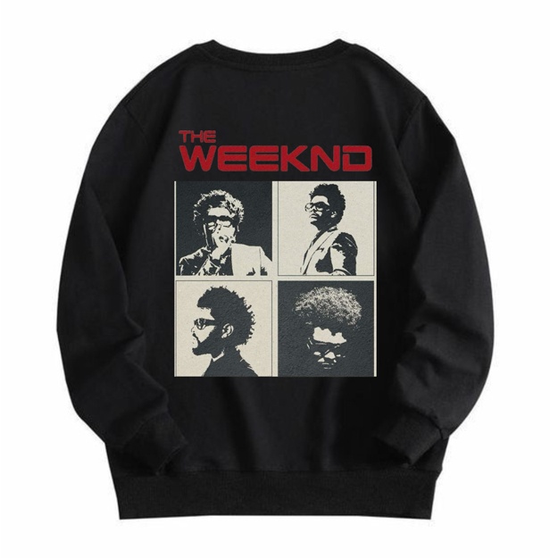 Свитшот для мужчин и женшин с принтом The Weeknd, 95% хлопок M