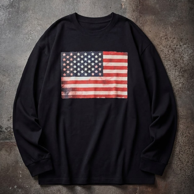 Erkaklar va ayollar uchun “USA” printli svitshot  Black XXL