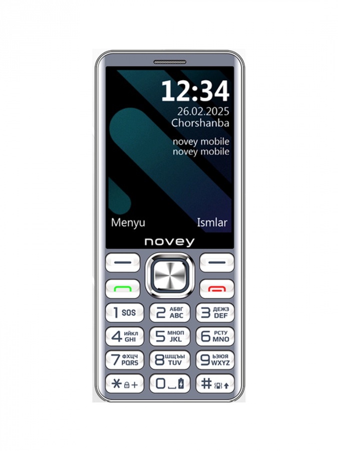 Кнопочный телефон Novey P90 Dark Grey