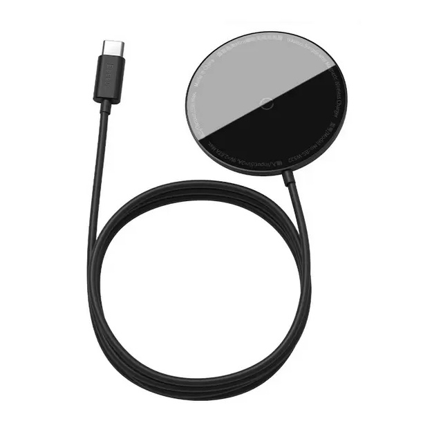 Беспроводное зарядное устройство Baseus Simple Mini Magnetic Wireless Charger 15W Черный (WXJK-F01)