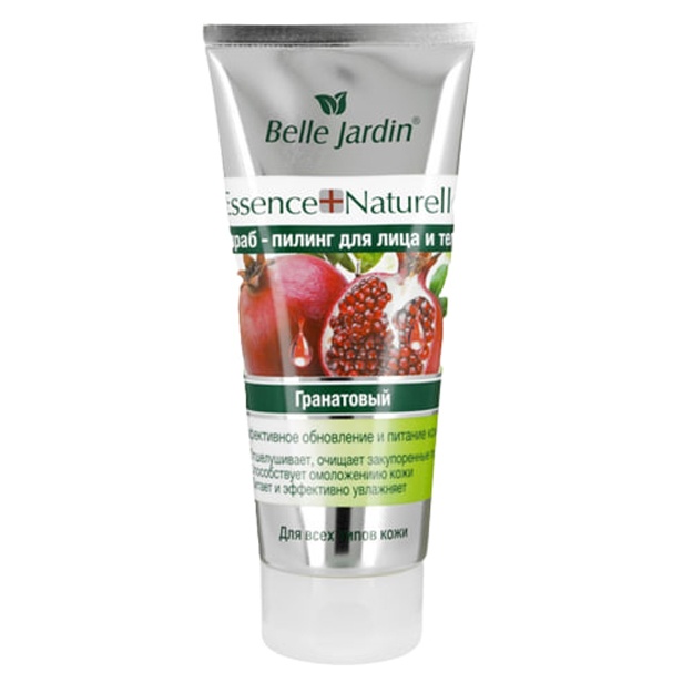 Skrab-piling Essence Naturelle yuz va tana uchun anorli Belle Jardin 200ml