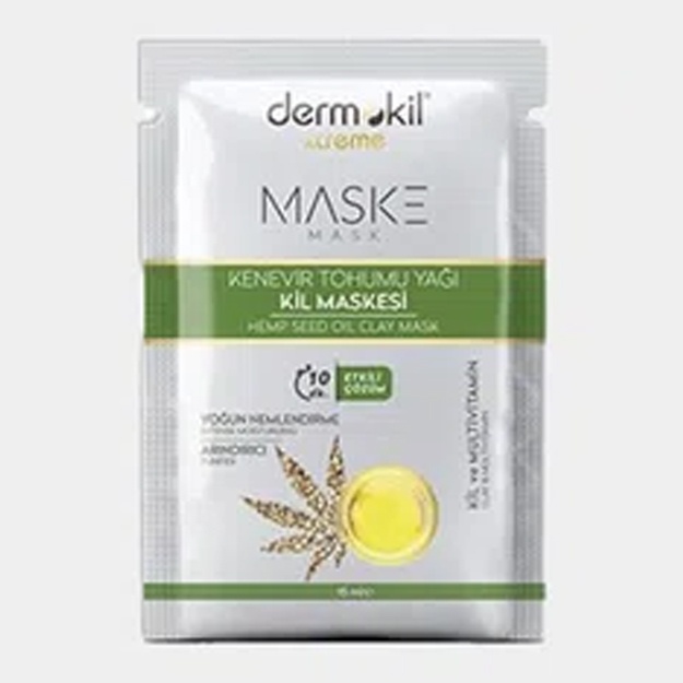 Kenevir urug‘i yog‘i bilan Dermokil gil niqobi, 15 ml