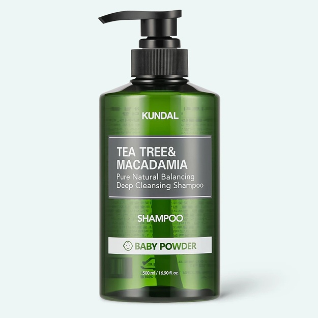 Shampun Kundal Tea Tree & Macadamia Deep Cleansing Baby Powder 500ml