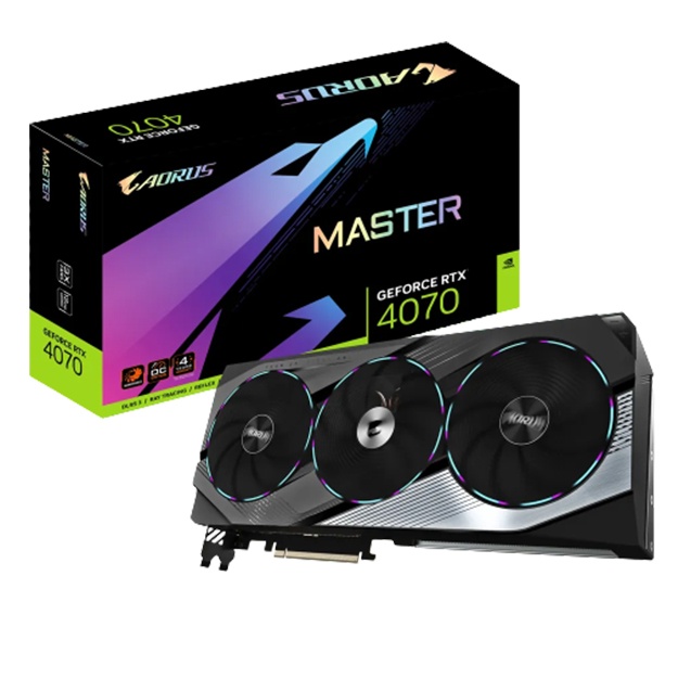 Videokarta Gigabyte 12GB GeForce RTX4070 AORUS MASTER GV-N4070AORUS M-12GD