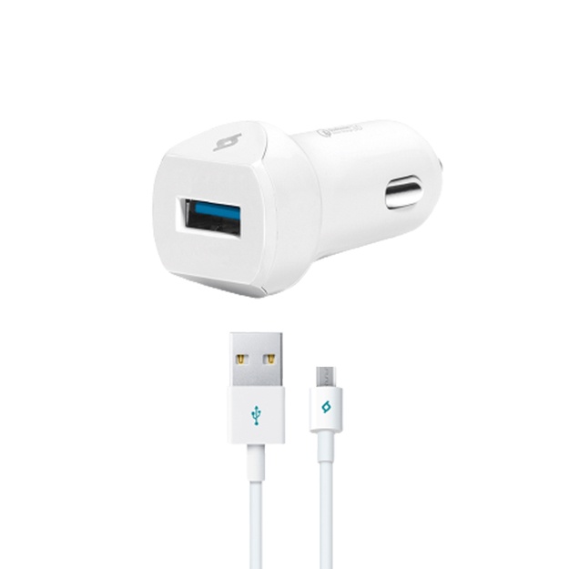 Avtomobil zaryadlovchi Ttec SpeedCharger QC 3.0 + kabel microUSB (2CKQC01M)