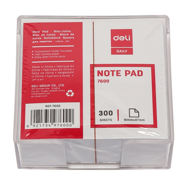 Eslatma qog‘ozi, 918728, 300 l, Deli