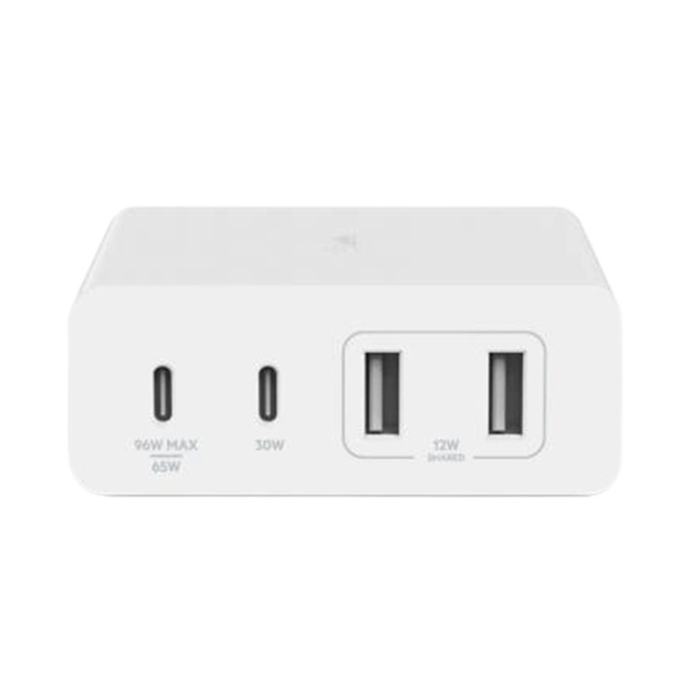 Quvvatlash qurilmasi Belkin 108W GAN Dual USB-S/USB-A (WCH010VFWH)