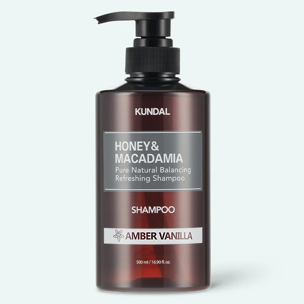 Шампунь Kundal Honey & Macadamia Pure Natural Balancing Refreshing Amber Vanilla 500мл