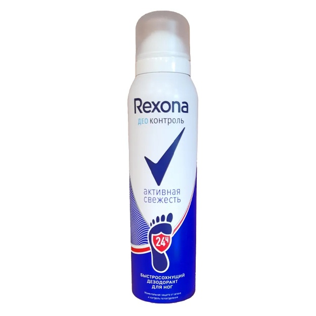 Дезодорант Активная свежесть для ног аэрозоль, Rexona 150 мл
