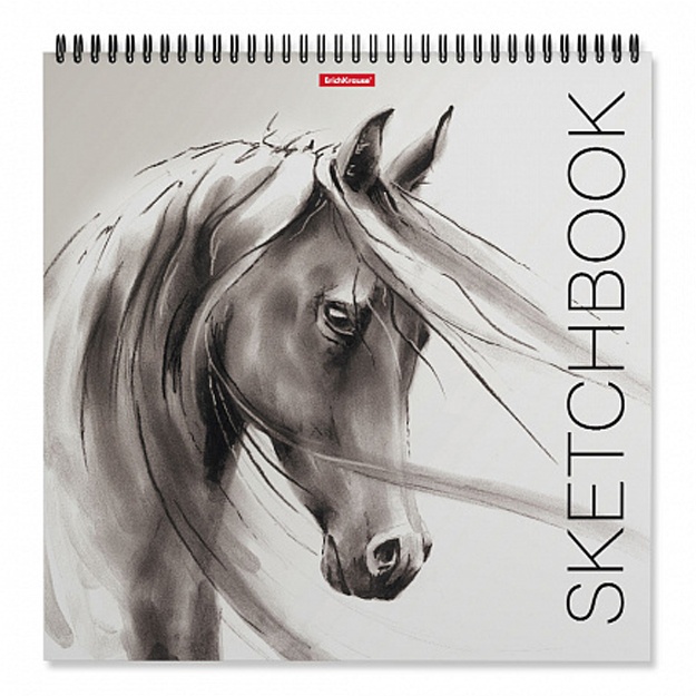Spiral eskiz kitobi ErichKrause Wild Horse, 297x297 mm, 40 varaq (48036)