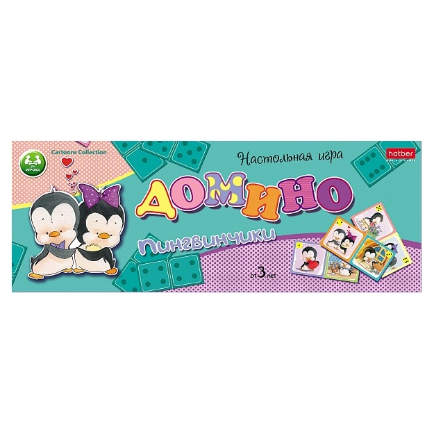 Stol o‘yini Hatber Domino Pingvinlar 28 ta element 28InD_05116
