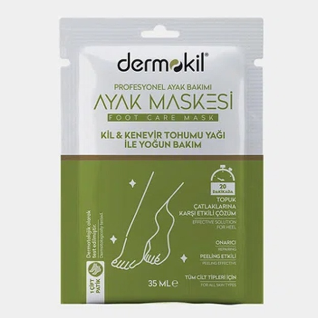Kenevir urug‘i yog‘i bilan Dermokil oyoq niqobi, 35 ml