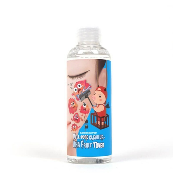 Тонер  с фруктовыми кислотами Elizavecca Hell Pore Clean Up AHA Fruit Toner
