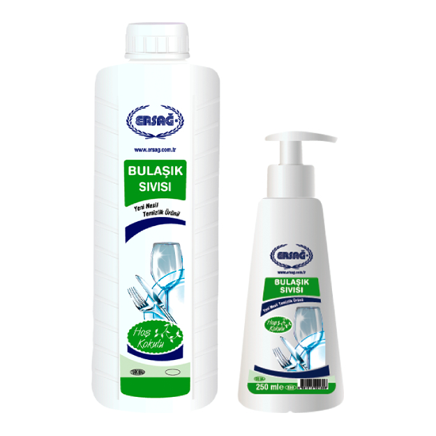 Idishlarni yuvish uchun suyuqlik Ersağ 1000ml+ bo‘sh apparat