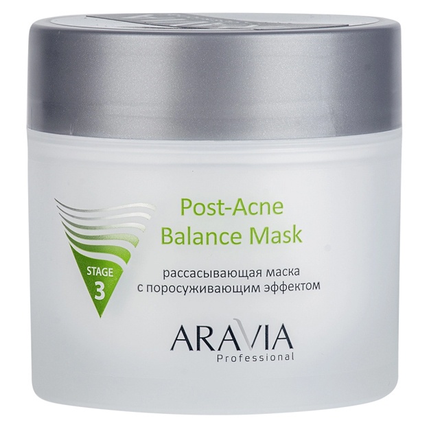 Poralarni toraytiruvchi effektli erituvchi yuz niqobi effektom Aravia Professional Post- Acne Balance Mask 300ml