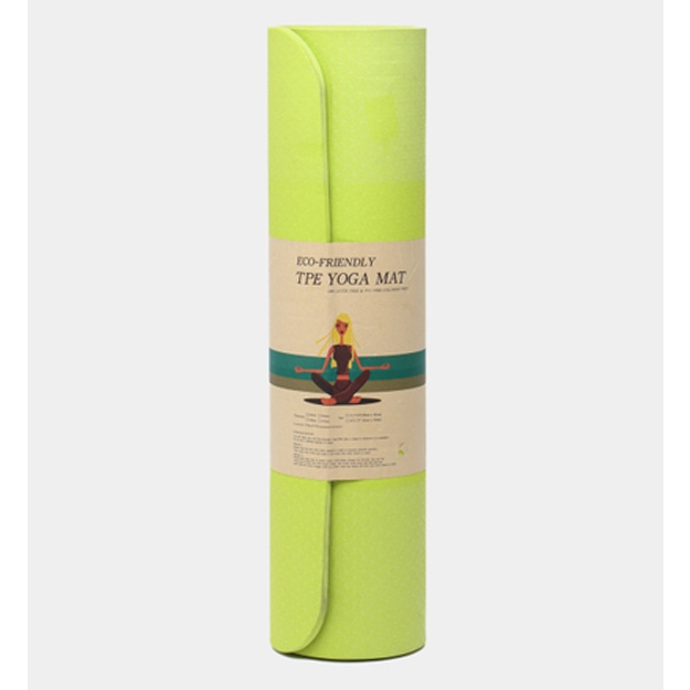 Pilates va Fitness Mat 10 mm Och yashil