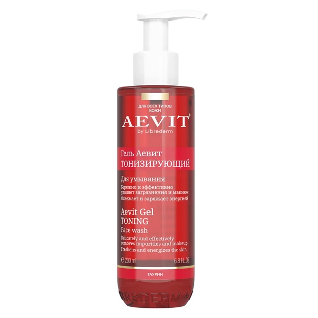 AEVIT BY LIBREDERM гель тонизирующий для умывания 200 мл 4620002189754