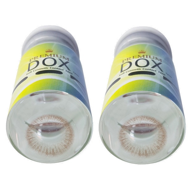 Rangli kontakt linzalari Premium Dox, C123 Brown, 0.00