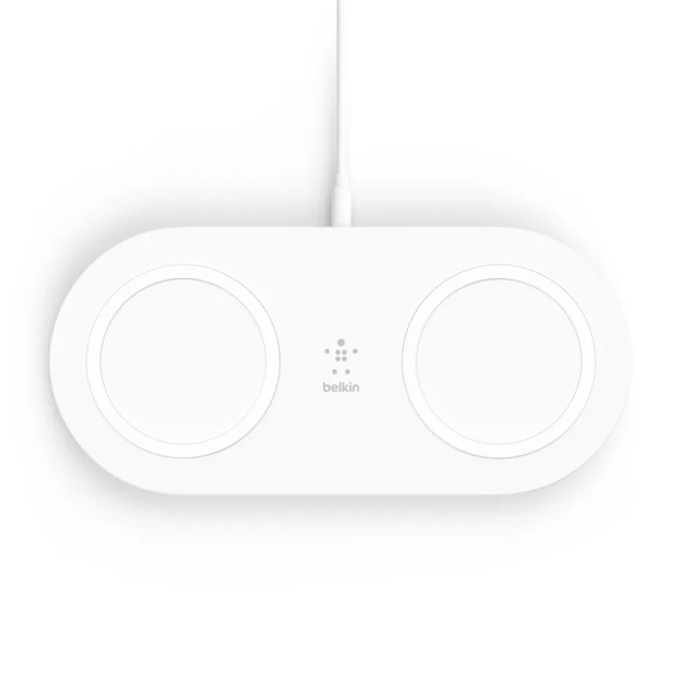 Simsiz zaryadlovchi qurilma Belkin Wireless Dual Pads Charging Qi, 15W