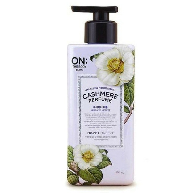 Tana uchun loson On The Body Cashmere Perfume Body Lotion Happy Breeze 400 ml