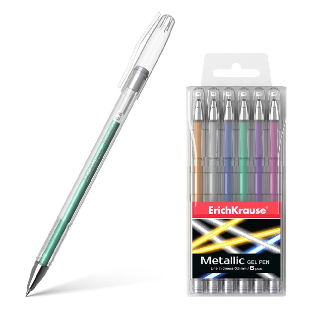 Ручка гелевая ErichKrause Metallic (38999)